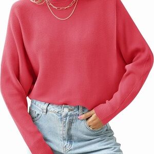Zessica Hot pink dolman sweater small